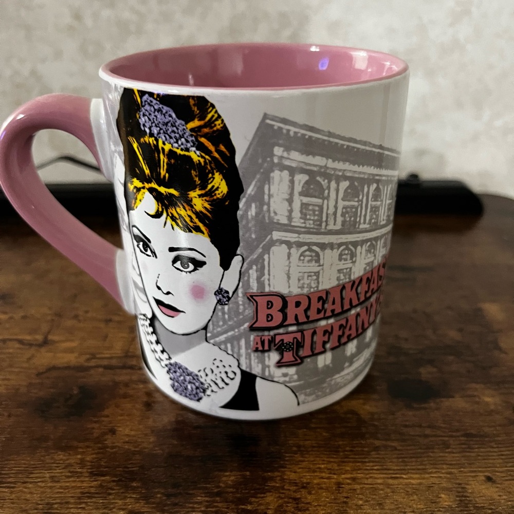 Breakfast at Tiffany's Mug with Pink Interior